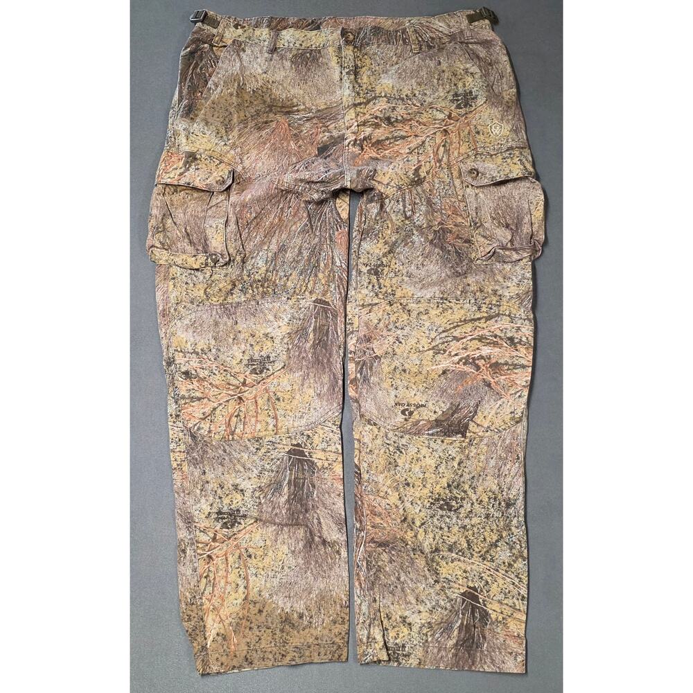 Mossy Oak Brush Camo Cargo Pants Mens XL (39” x 30”) Camouflage Hunting Outdoor